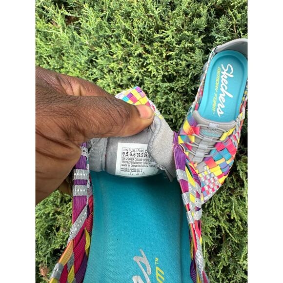 Skechers Women’s EZ Flex 2 Tah-Dah Casual Woven Sneakers Size 9.5 - Picture 7 of 11